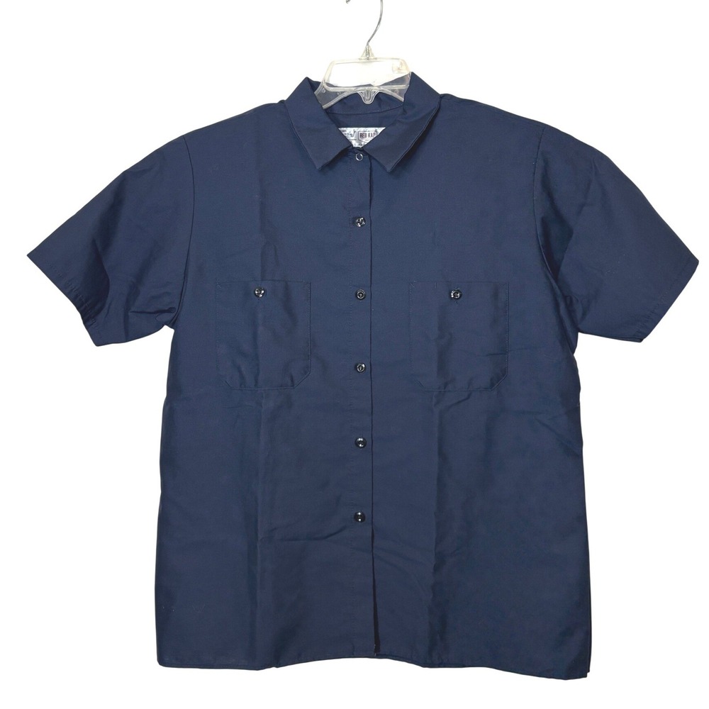 Red Kap Navy Blue Industrial Work Shirt XL Uniform SP23NV6